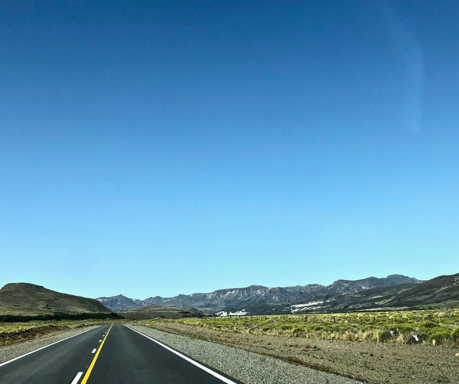 carretera de viaje a Patagonia