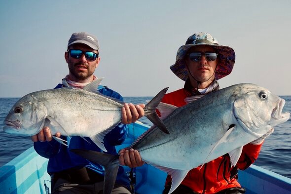 GT Giant Trevally Kenya Lamu Island popping March 2025