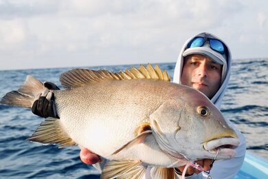 Grouper jigging Kenya Lamu Island deep water 2025