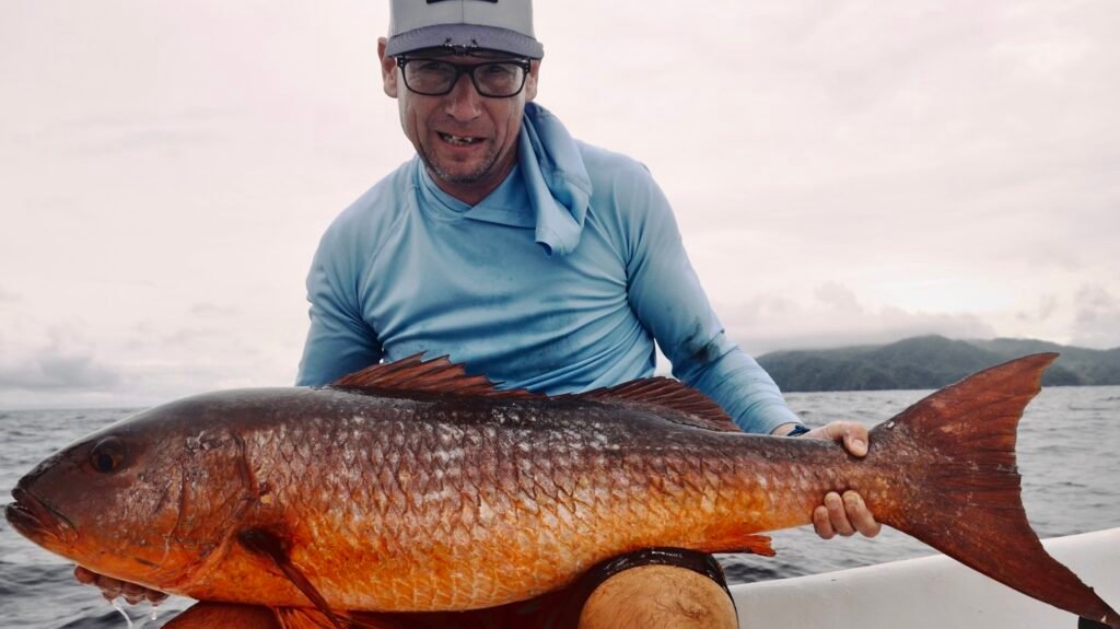 Red snapper 110cm Panama Tuna Coast fishing November 2025 Sparidae