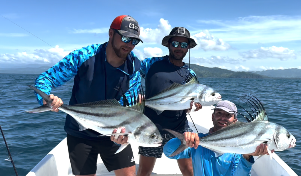 Triple catch triplete Panama Tuna Coast July 2024 Sparidae popping session