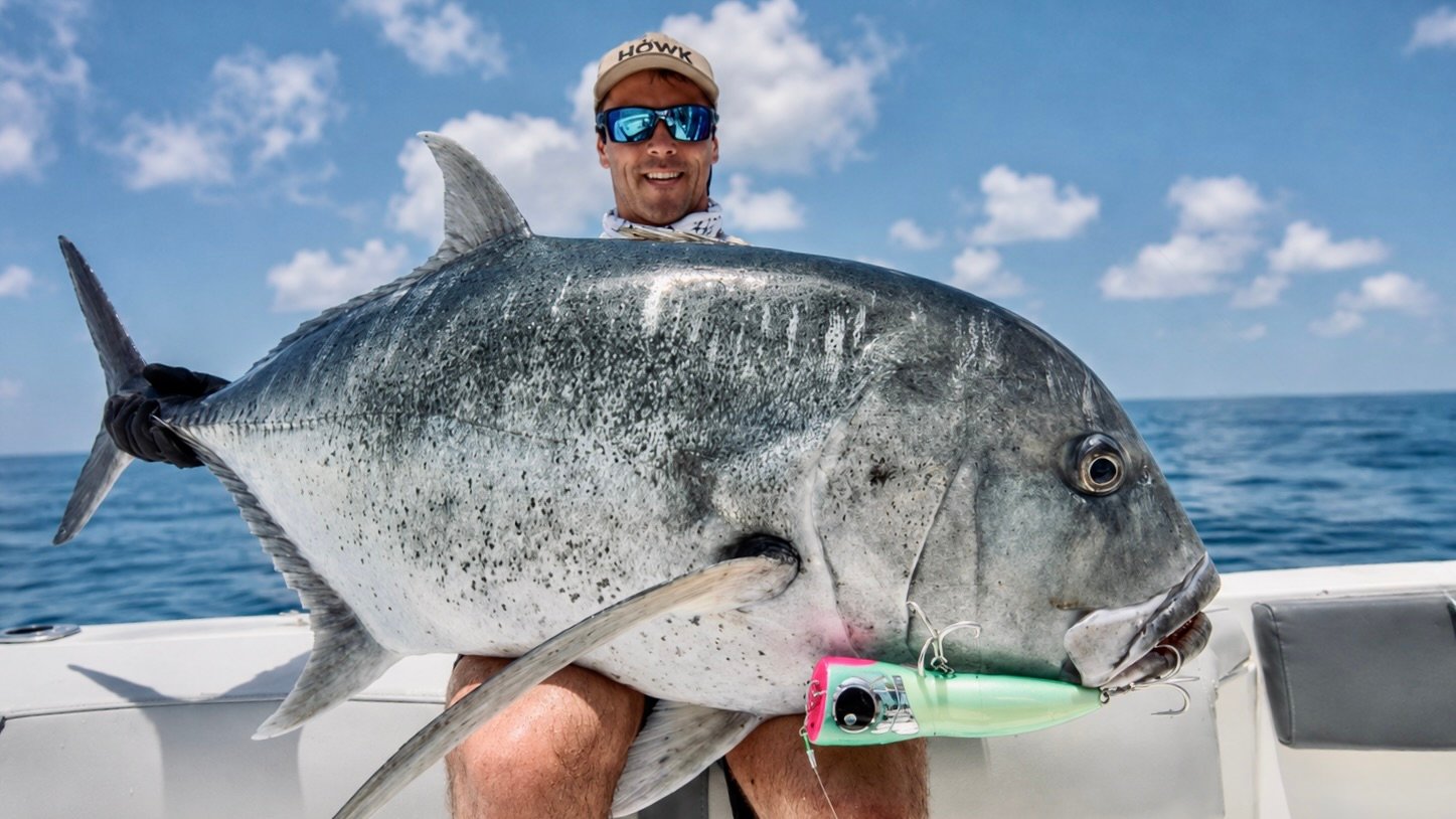 Incredible Banks GT fishing report Andaman Sea April 2026 Sparidae big GT catch boat