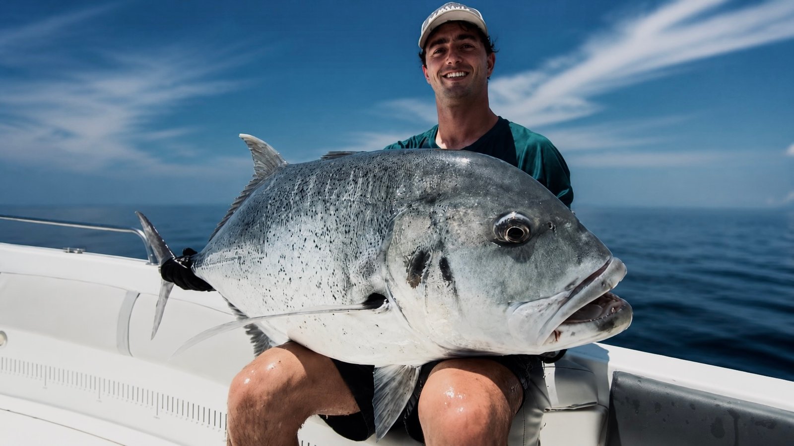 GT smile catch day Incredible Banks Andaman Sea Sparidae April 2026