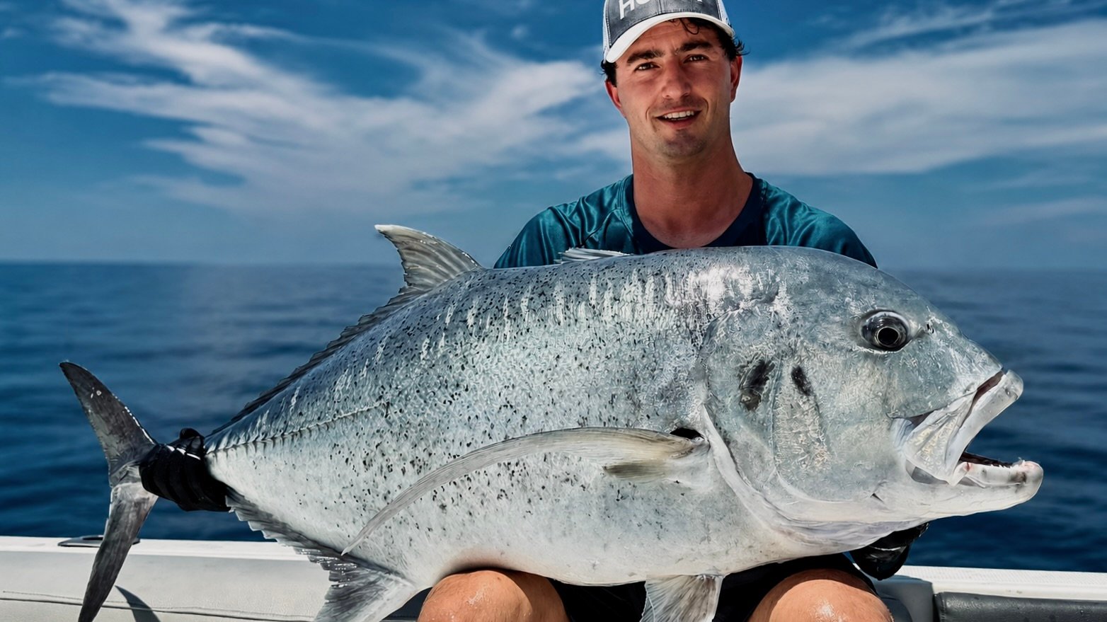 GT 40kg blue sky Incredible Banks Andaman April 2026 Sparidae black lure