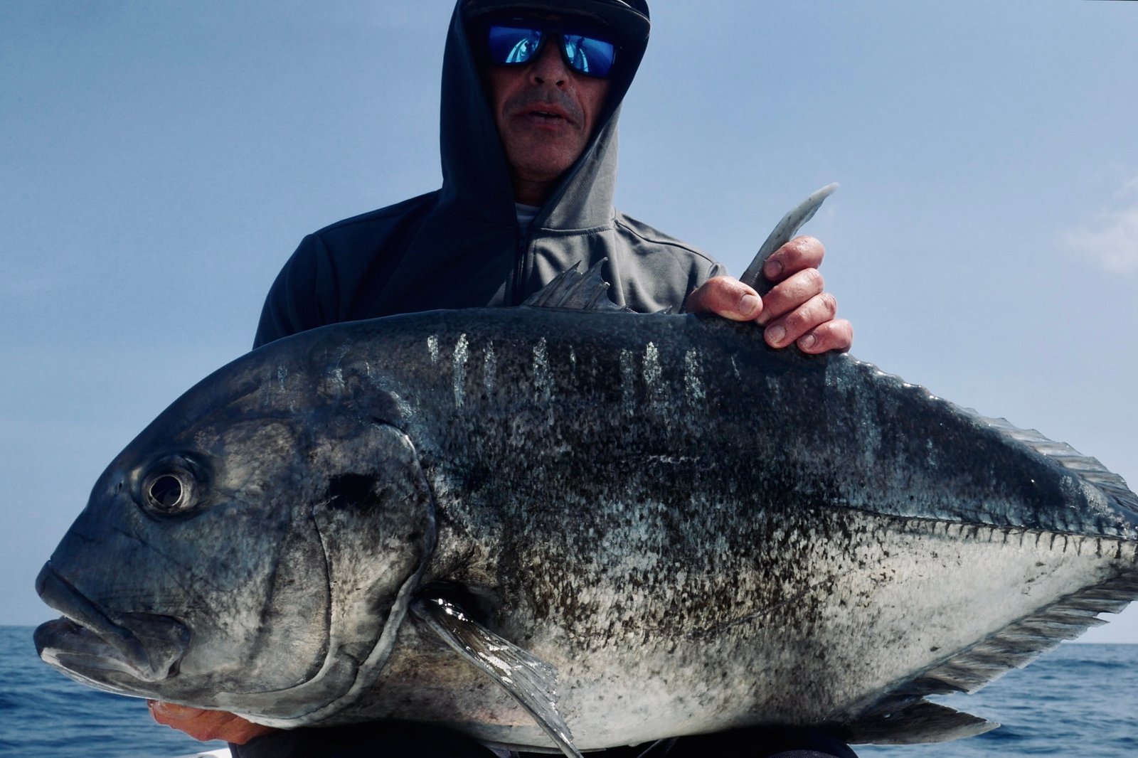 GT 20kg Giant Trevally Kenya Lamu Island jigging Antoine November 2025 Sparidae