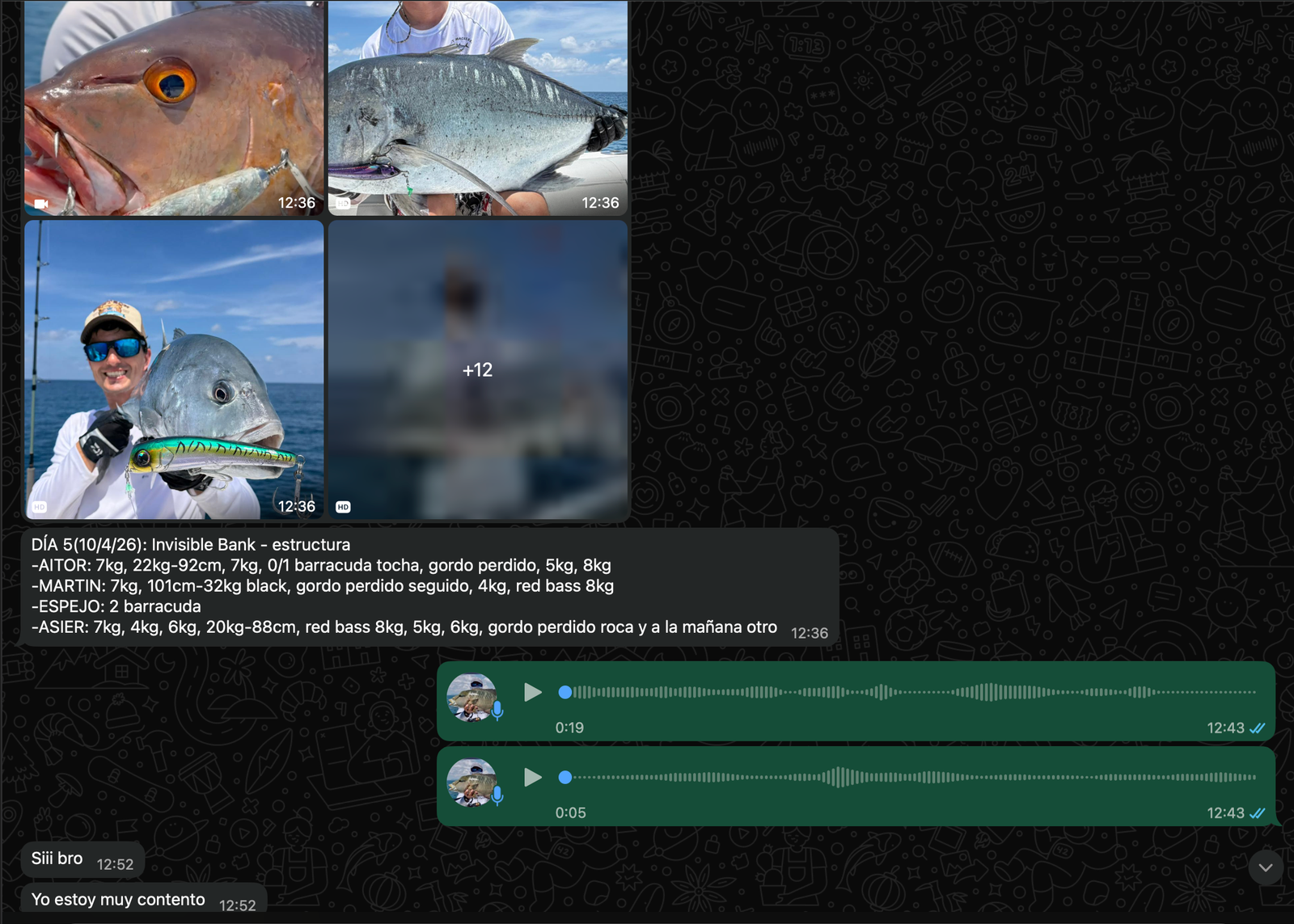 Incredible Banks catches results day 5 Andaman Sea Sparidae April 2026 screenshot