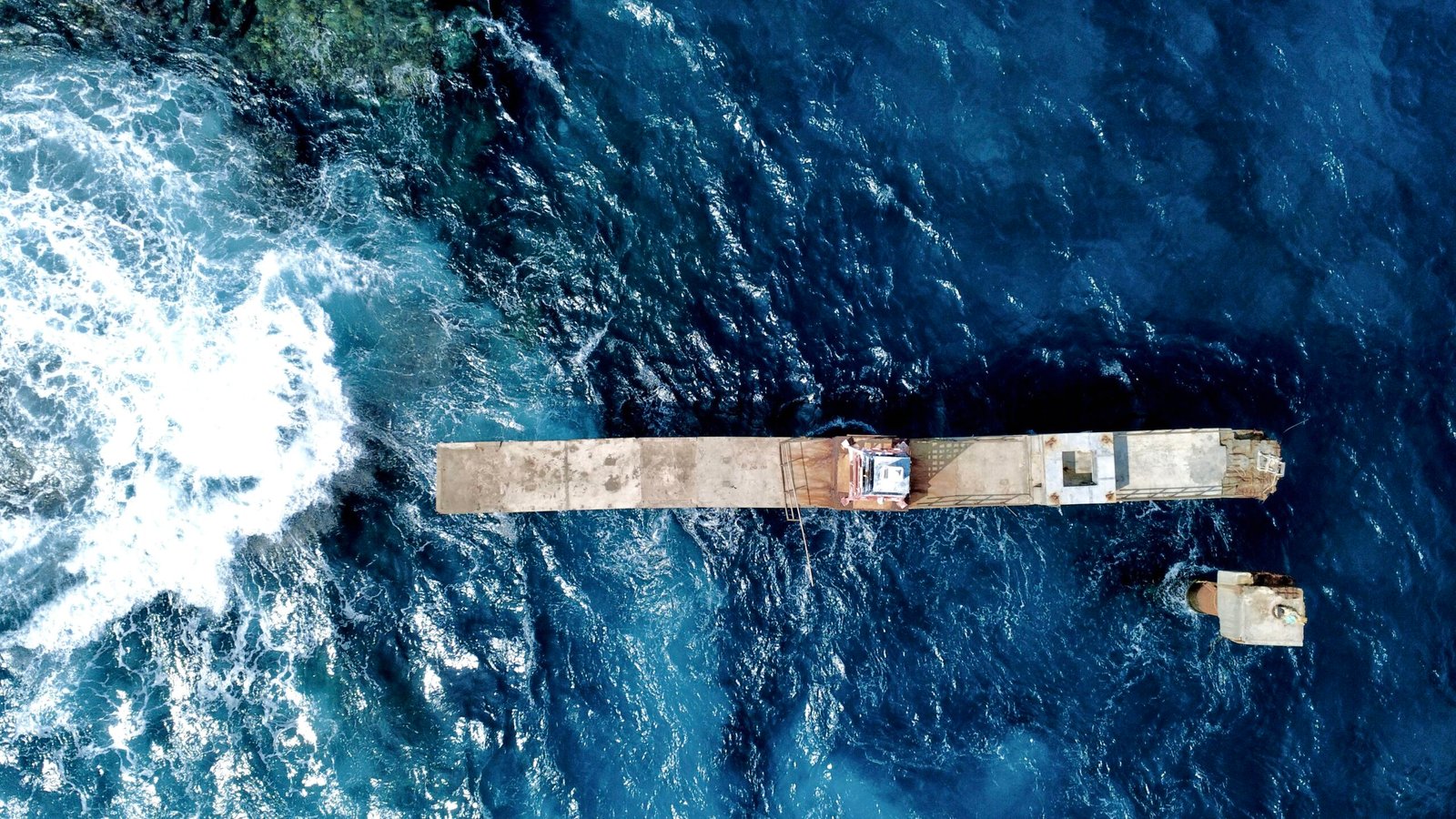 Drone shot BLT Films Romain Blot filming GT expedition Andaman Sea Volcano Island 2026