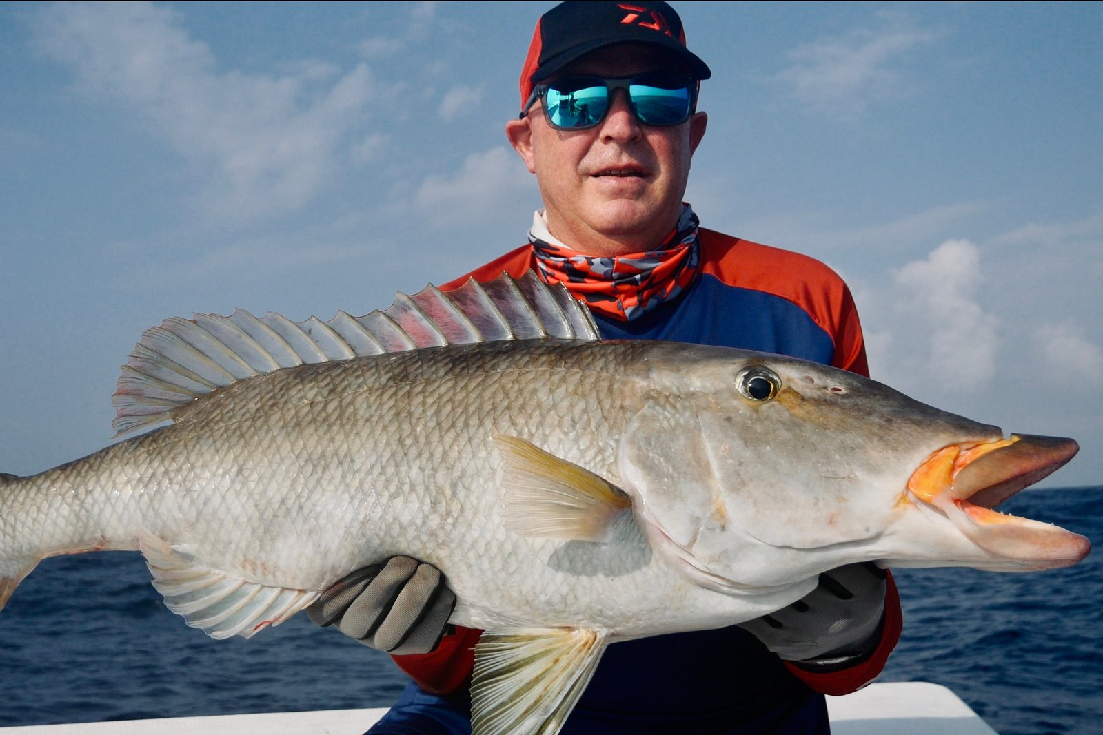 Emperor fish big José jigging Lamu Island Kenya offshore November 2025 Sparidae
